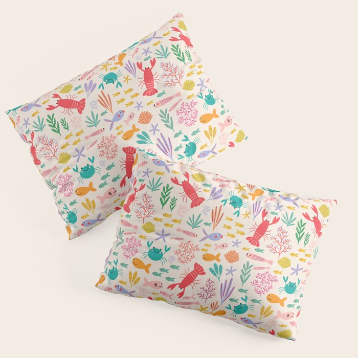 The Happy Ocean  Pillow Sham Gallery Image 3