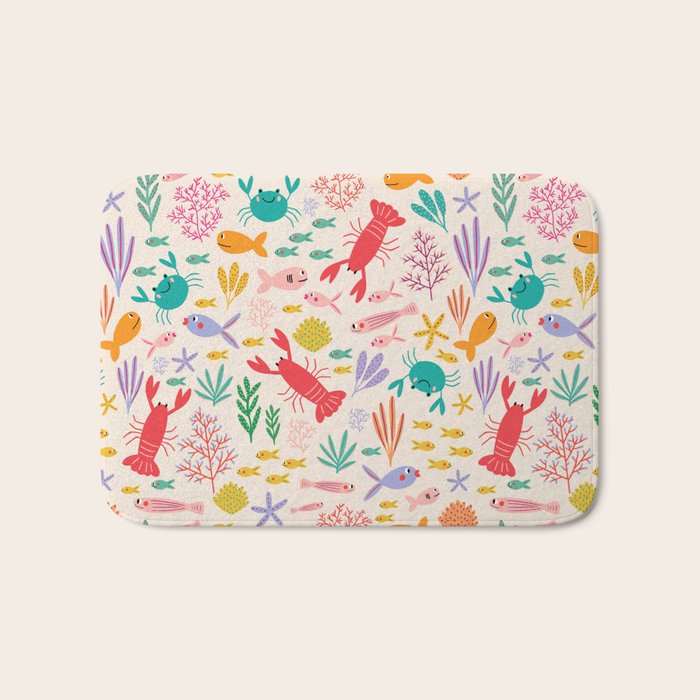 The Happy Ocean  Bath Mat Gallery Image 1
