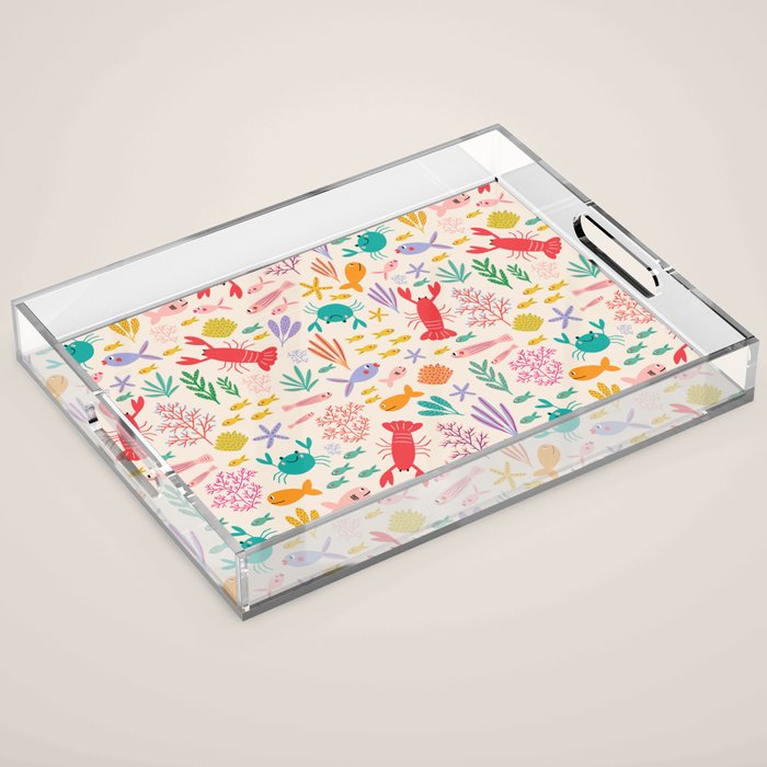 The Happy Ocean  Acrylic Tray Gallery Image 1