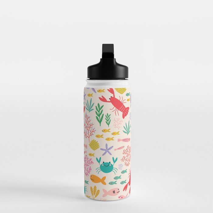 The Happy Ocean  Water Bottle Gallery Image 3