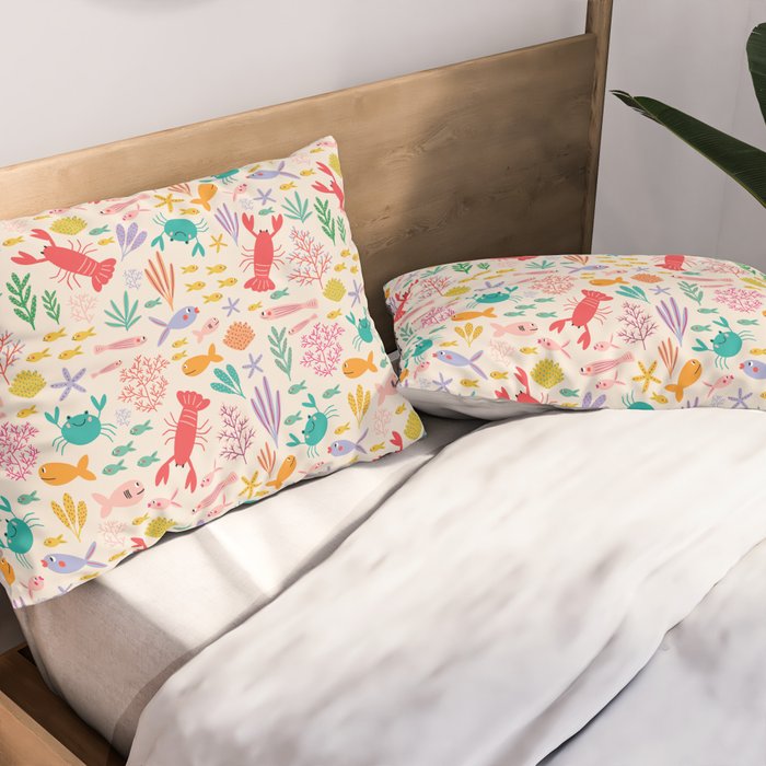 The Happy Ocean  Pillow Sham Gallery Image 2