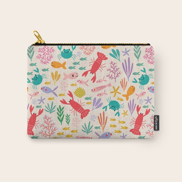 The Happy Ocean  Carry All Pouch Gallery Image 1