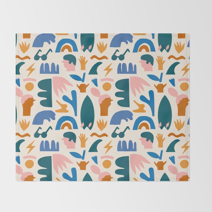 Vaya a la playa Throw Blanket Gallery Image 2