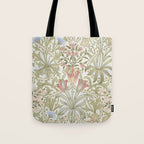 William Morris Woodland Weeds Pastel Floral Tote Bag Gallery Image 1