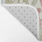 William Morris Woodland Weeds Pastel Floral Bath Mat Gallery Image 2