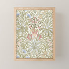 William Morris Woodland Weeds Pastel Floral Mini Art Print Gallery Image 1