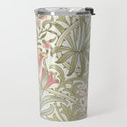 William Morris Woodland Weeds Pastel Floral Travel Mug Gallery Image 2