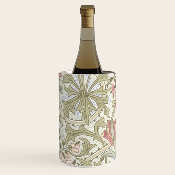 William Morris Woodland Weeds Pastel Floral Wine Chiller Gallery Image 2