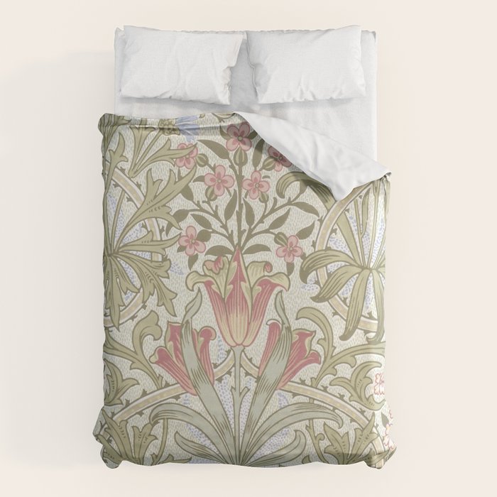 William Morris Woodland Weeds Pastel Floral Duvet Cover Gallery Image 6