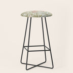 William Morris Woodland Weeds Pastel Floral Stool Gallery Image 1