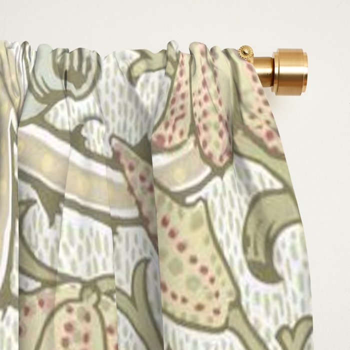 William Morris Woodland Weeds Pastel Floral Window Curtain Gallery Image 2