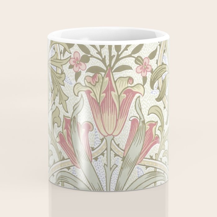 William Morris Woodland Weeds Pastel Floral Coffee Mug Gallery Image 4