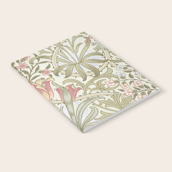William Morris Woodland Weeds Pastel Floral Notebook Gallery Image 2