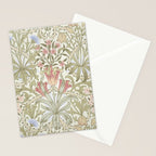William Morris Woodland Weeds Pastel Floral Stationery Card Gallery Image 2