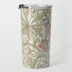 William Morris Woodland Weeds Pastel Floral Travel Mug Gallery Image 3
