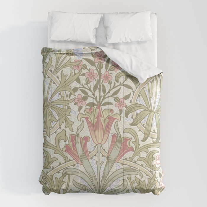 William Morris Woodland Weeds Pastel Floral Comforter Gallery Image 6