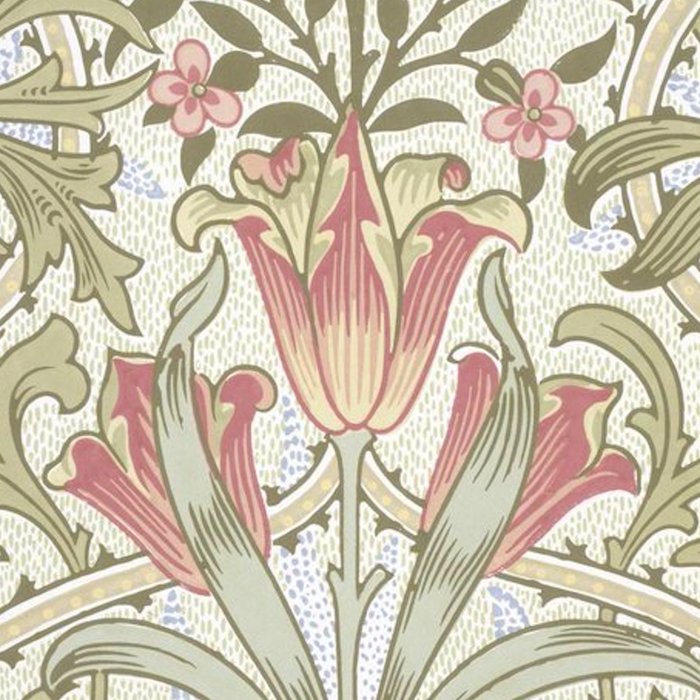 William Morris Woodland Weeds Pastel Floral Coffee Mug Gallery Image 2