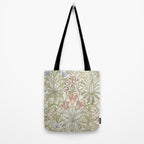 William Morris Woodland Weeds Pastel Floral Tote Bag Gallery Image 2