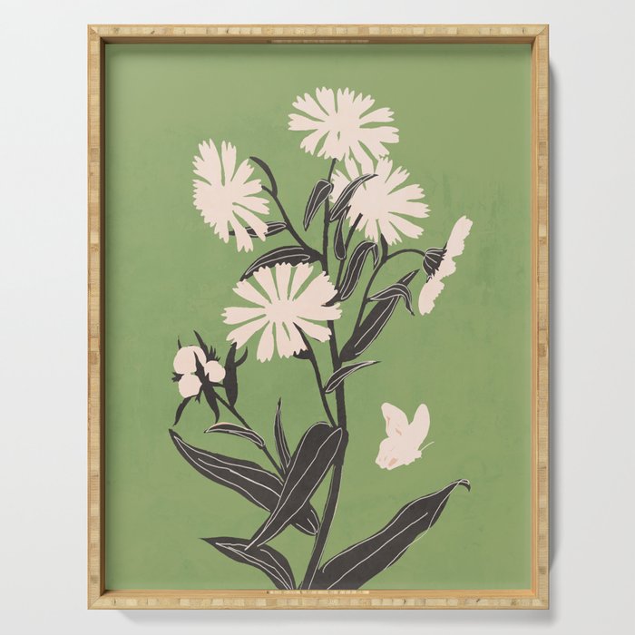 Flowers 21 Serving Tray Gallery Image 1