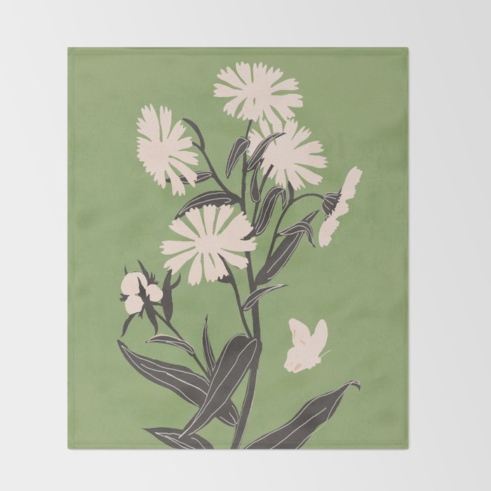 Flowers 21 Throw Blanket Gallery Image 2