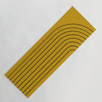 Minimal Arch VII Ochre Modern Geometric Lines Yoga Mat Gallery Image 1