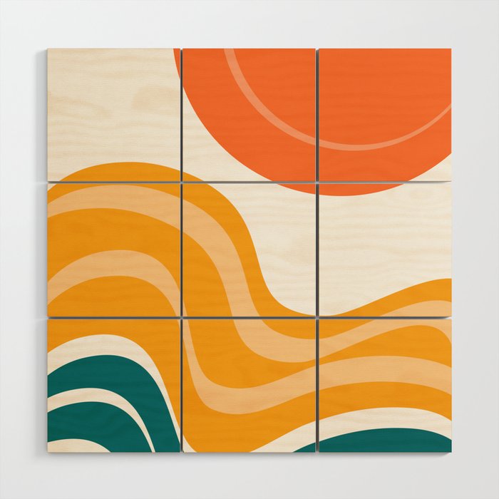 Sun Dunes 03 Wood Wall Art Gallery Image 1