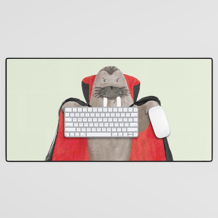 Vampire Walrus Desk Mat Gallery Image 1