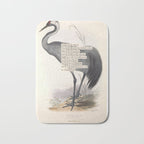 Bird Divinations: Common Crane (about: almanacofbirds.org) Bath Mat Gallery Image 1