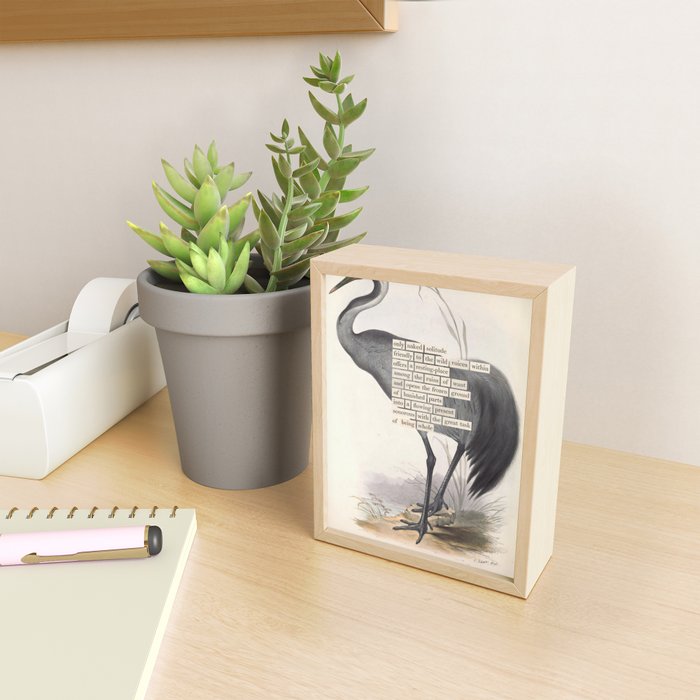 Bird Divinations: Common Crane (about: almanacofbirds.org) Mini Art Print Gallery Image 2