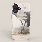 Bird Divinations: Common Crane (about: almanacofbirds.org) iPhone Case Gallery Image 1