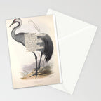 Bird Divinations: Common Crane (about: almanacofbirds.org) Stationery Card Gallery Image 2