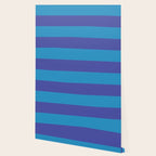 Bold Stripes in Double Blue Wallpaper Gallery Image 2
