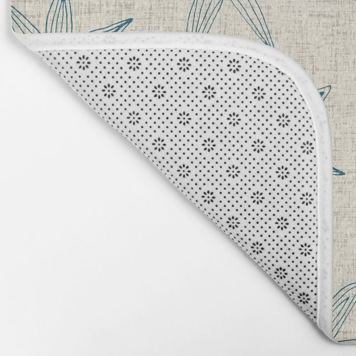 sema cream blue Bath Mat Gallery Image 2