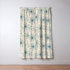 sema cream blue Window Curtain Gallery Image 3