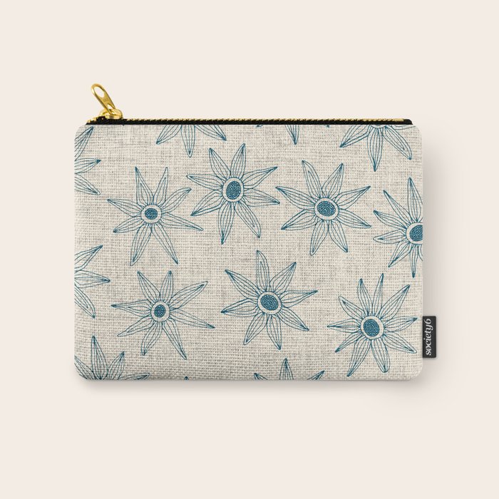 sema cream blue Carry All Pouch Gallery Image 1