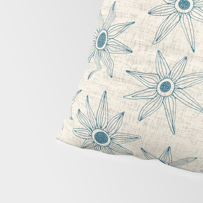 sema cream blue Pillow Sham Gallery Image 4