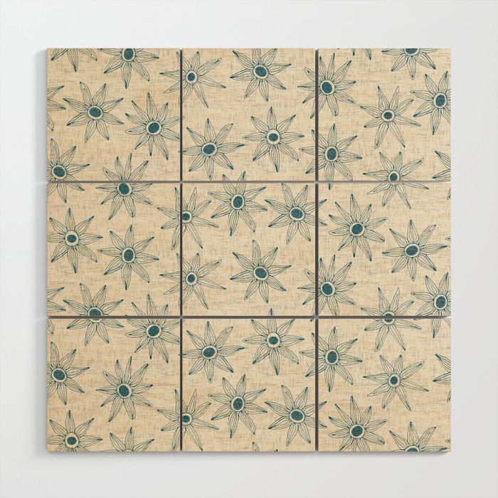sema cream blue Wood Wall Art Gallery Image 1