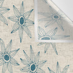 sema cream blue Wall Tapestry Gallery Image 3