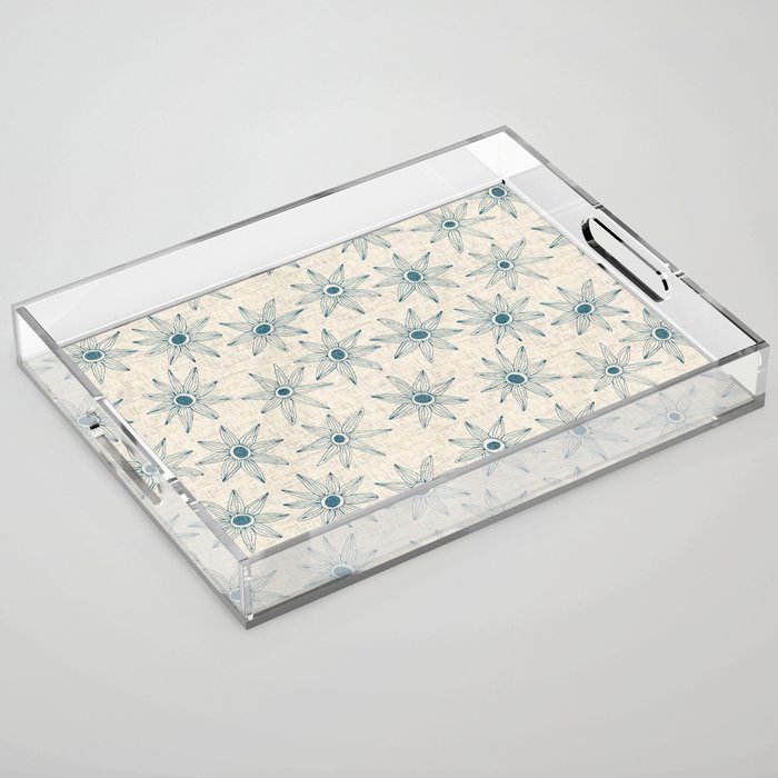 sema cream blue Acrylic Tray Gallery Image 1