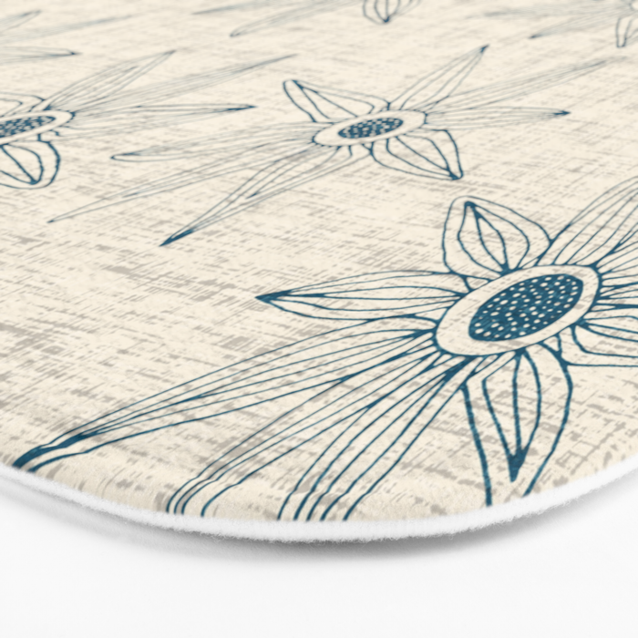 sema cream blue Bath Mat Gallery Image 3