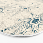 sema cream blue Bath Mat Gallery Image 3