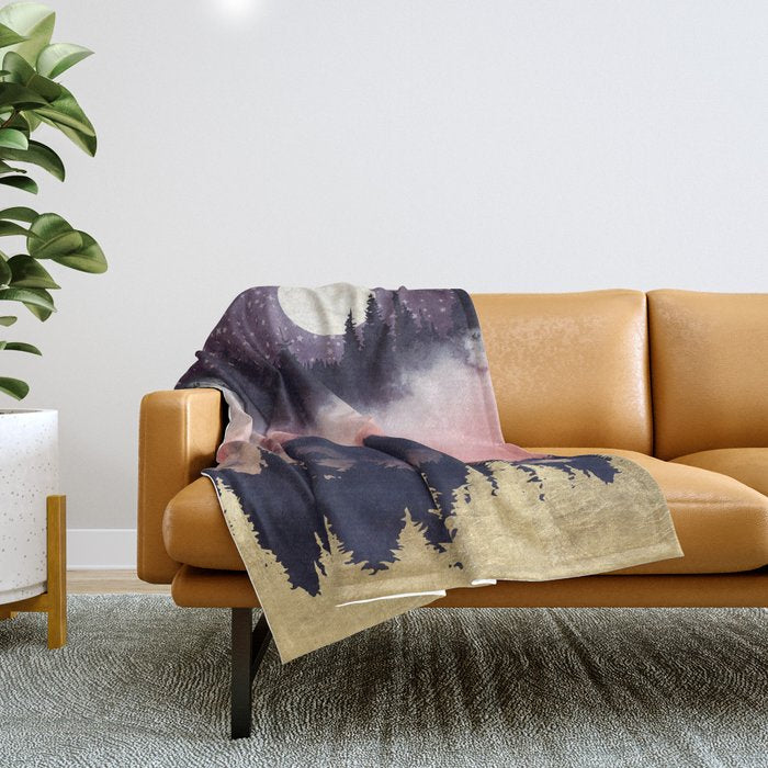 Evening Glow Throw Blanket Gallery Image 1