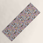 Vintage Floral Swallow Yoga Mat Gallery Image 1