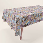 Vintage Floral Swallow Tablecloth Gallery Image 1