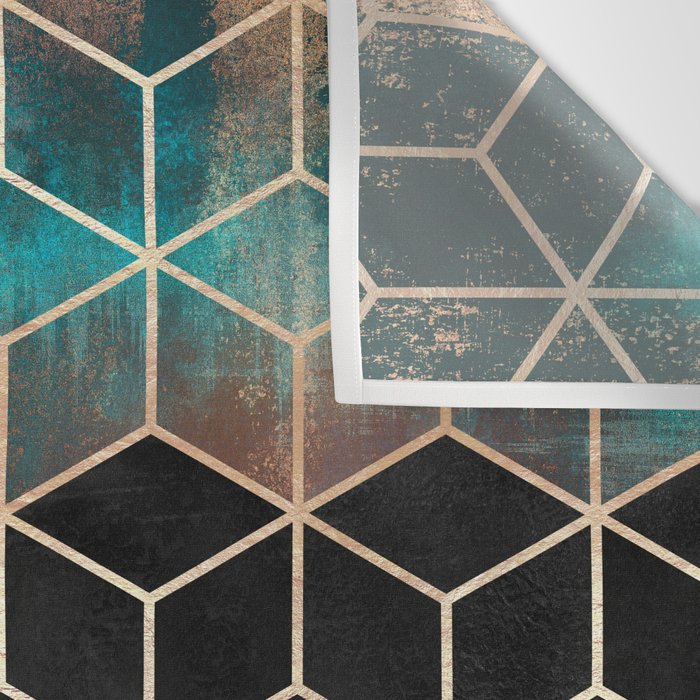 Ombre Dream Cubes Wall Tapestry Gallery Image 3