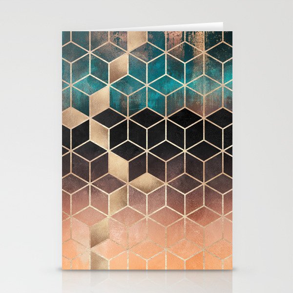 Ombre Dream Cubes Stationery Card Gallery Image 2