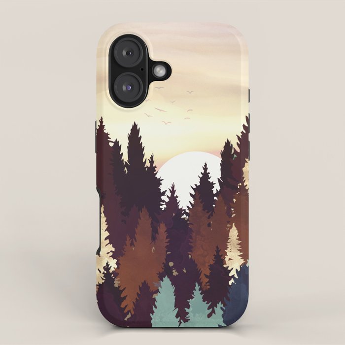Autumn Forest Sunset iPhone Case Gallery Image 1