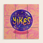 Yikes Crystal Ball Wood Wall Art Gallery Image 1