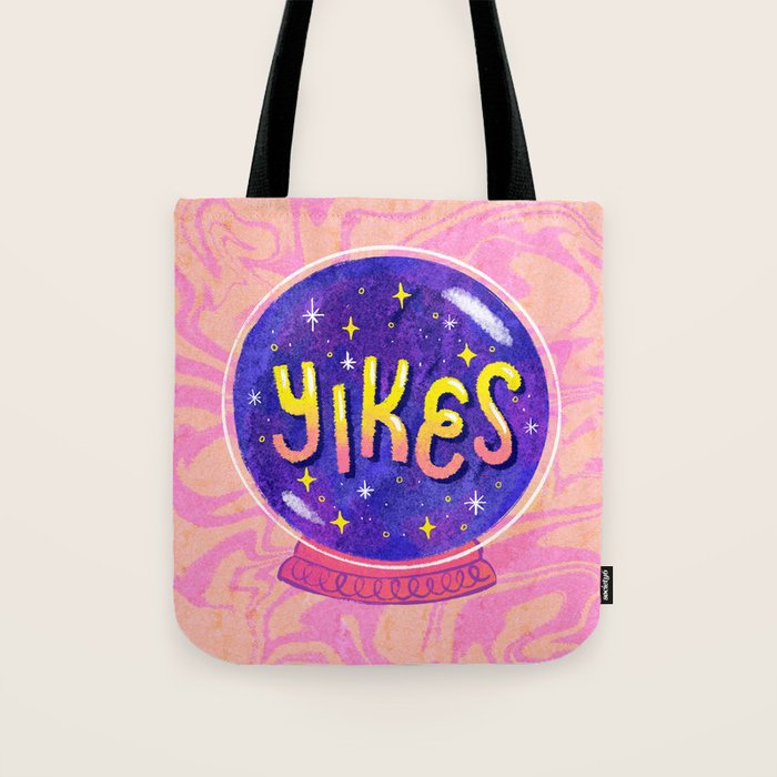 Yikes Crystal Ball Tote Bag Gallery Image 1