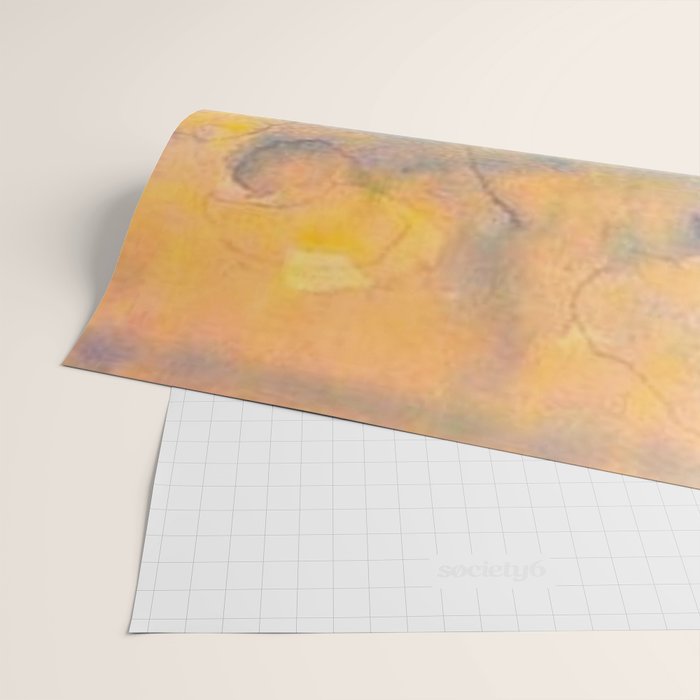 Yellow Moon (Over the Sea) landscape painting by Emil Nolde Wrapping Paper Gallery Image 2